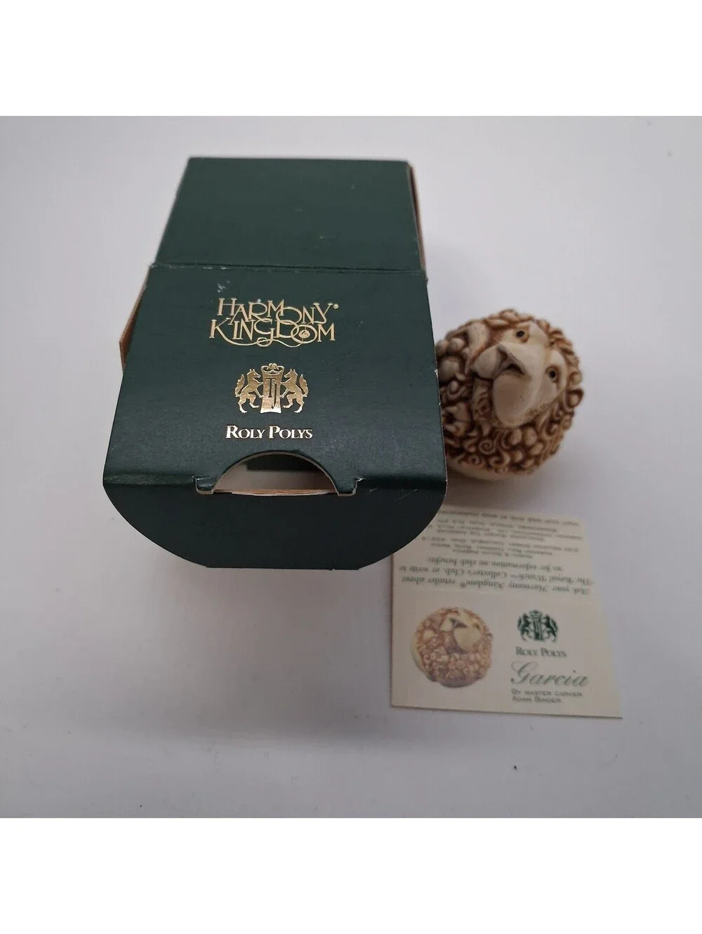 Harmony Kingdom Roly Polys Garcia Lion Adam Binder Trinket Box w Box Card